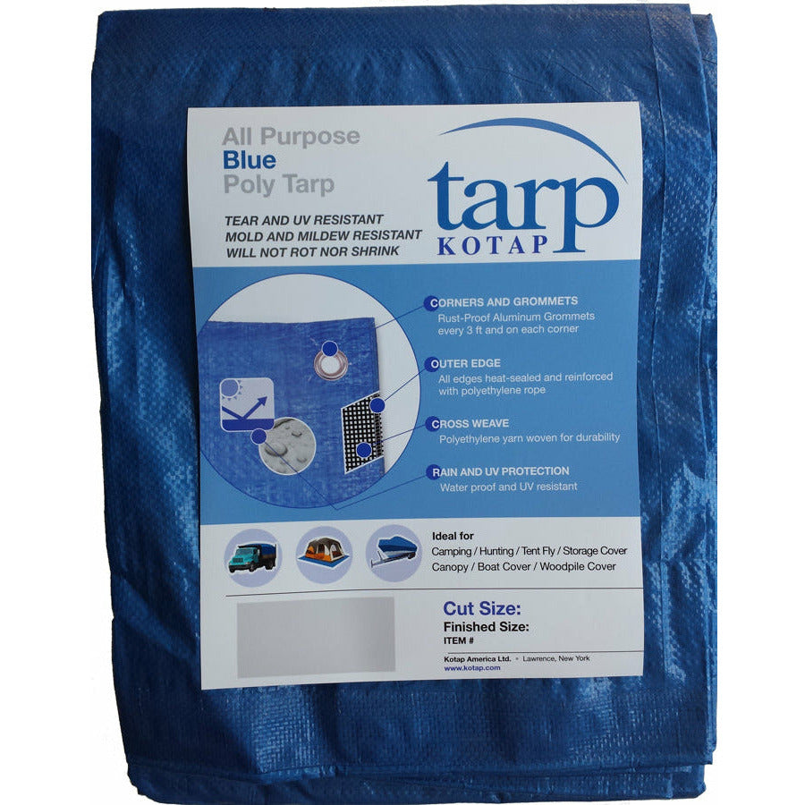 rain proof tarp Blue Poly Tarp