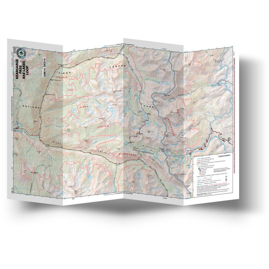 Kearsarge Pass and Rae Lakes Loop Trail Map – The Mountain Air