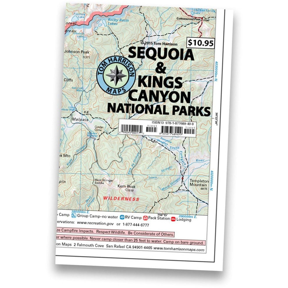  Sequoia and Kings Canyon National Parks Map (National