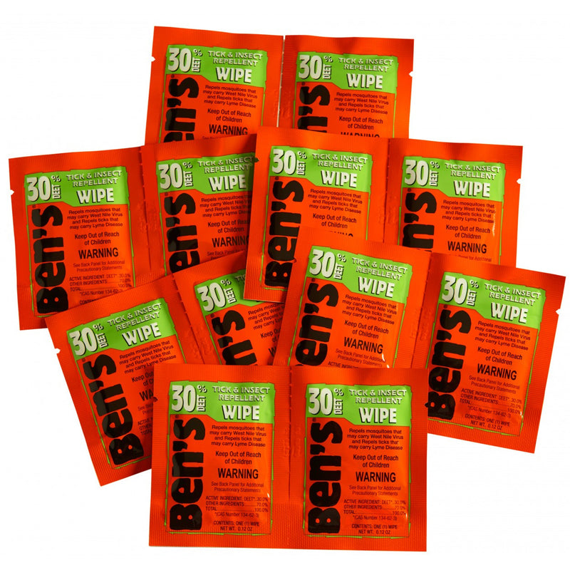 Ben's DEET 30 Tick & Insect Repellent Wipes