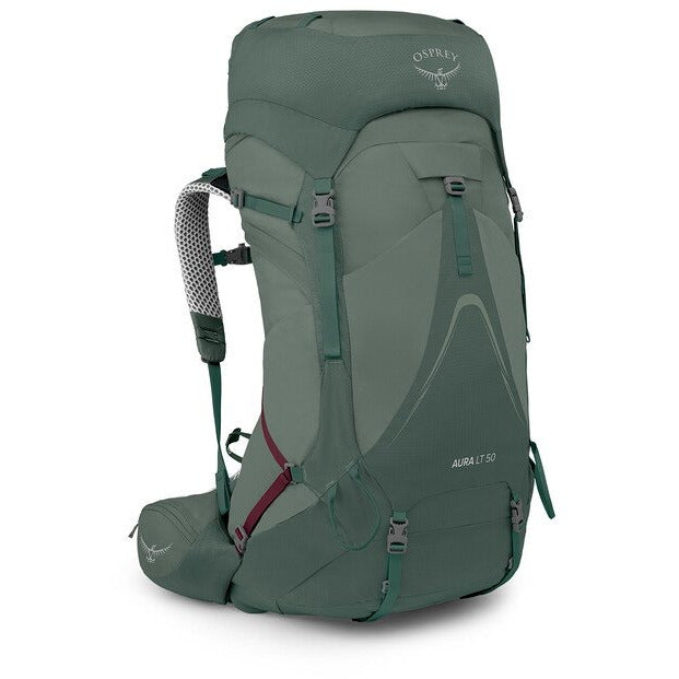 osprey aura ag 50 backpack (Enchantment Purple) Women's With stretch mesh side pockets Aura AG 50 - Gearhead