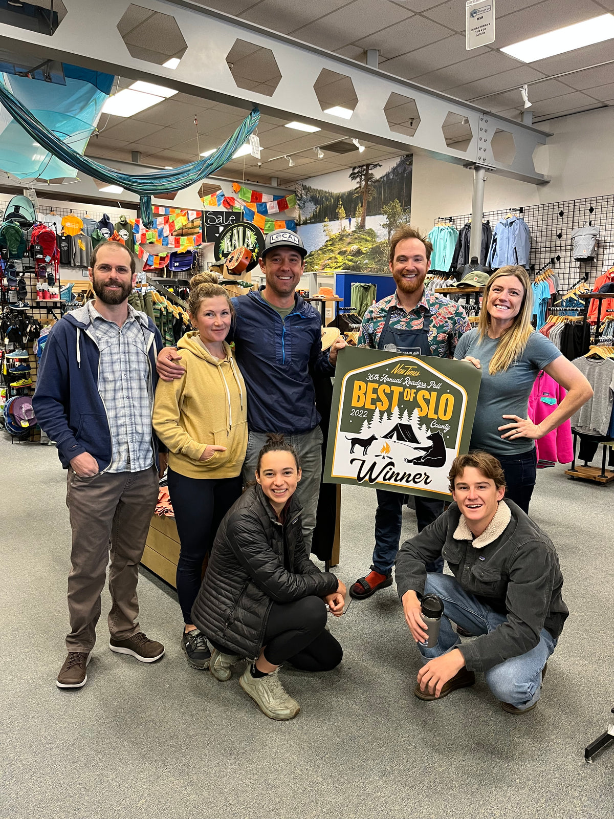 Voted best outdoor store in San Luis Obispo county for seventh straight year
