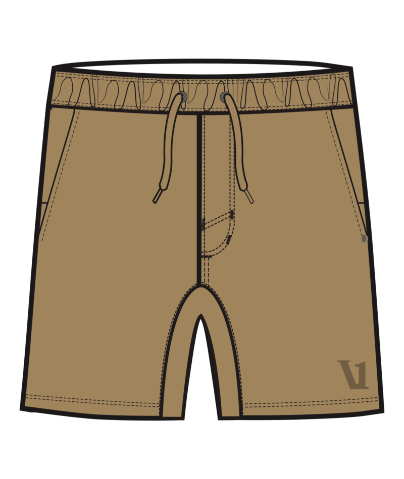 Vuori Men's HardKore Short Lined 7" (V3072) - Burlap