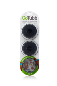 GoTubb 3-Pack - Reusable Storage Travel Container: Clear/Green/Blue / Medium