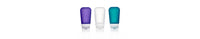 GoToob+ 3-Pack Refillable Silicone Travel Bottles: Ocean / Medium