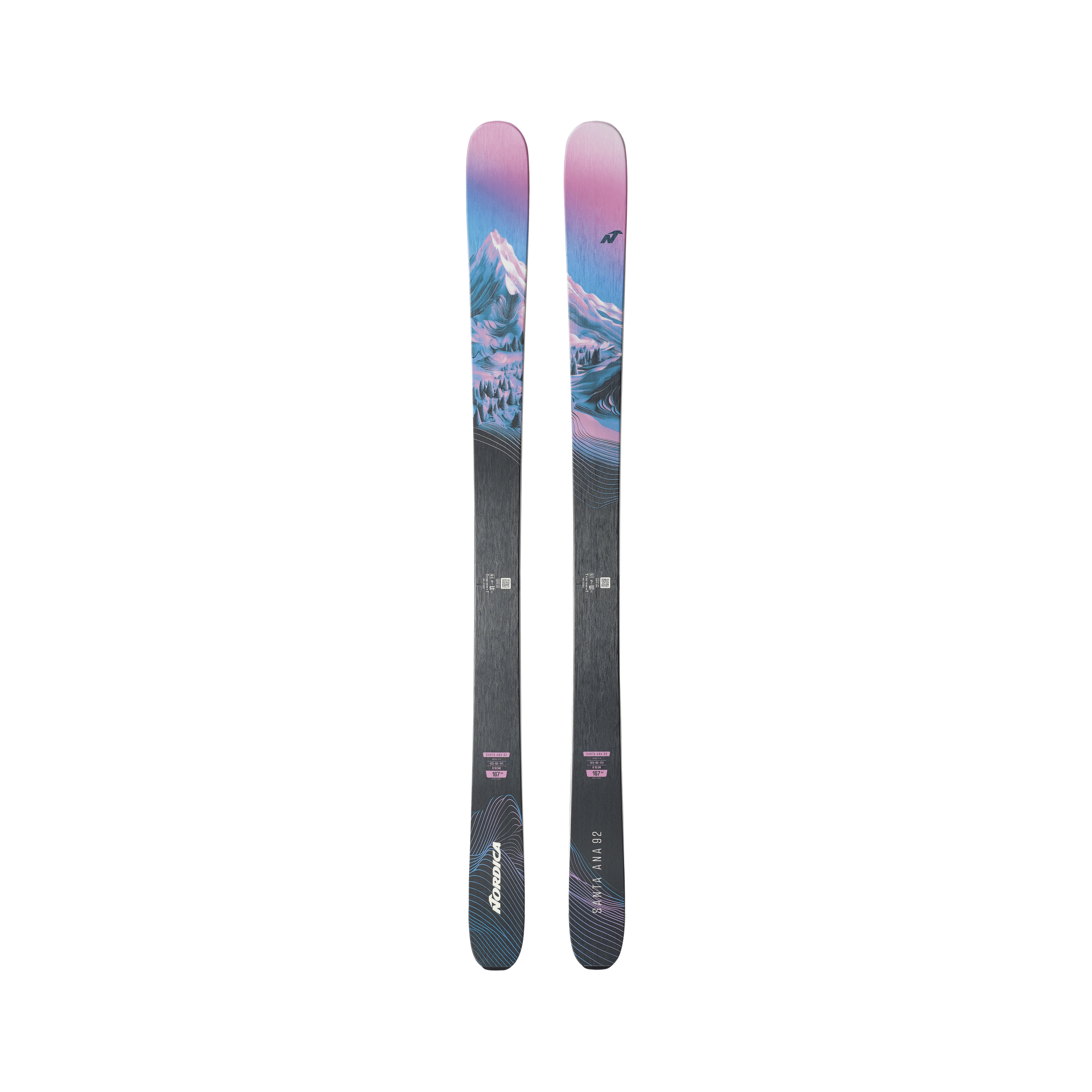 Santa Ana 92 Skis 2026 - Lavender / Blue / Black