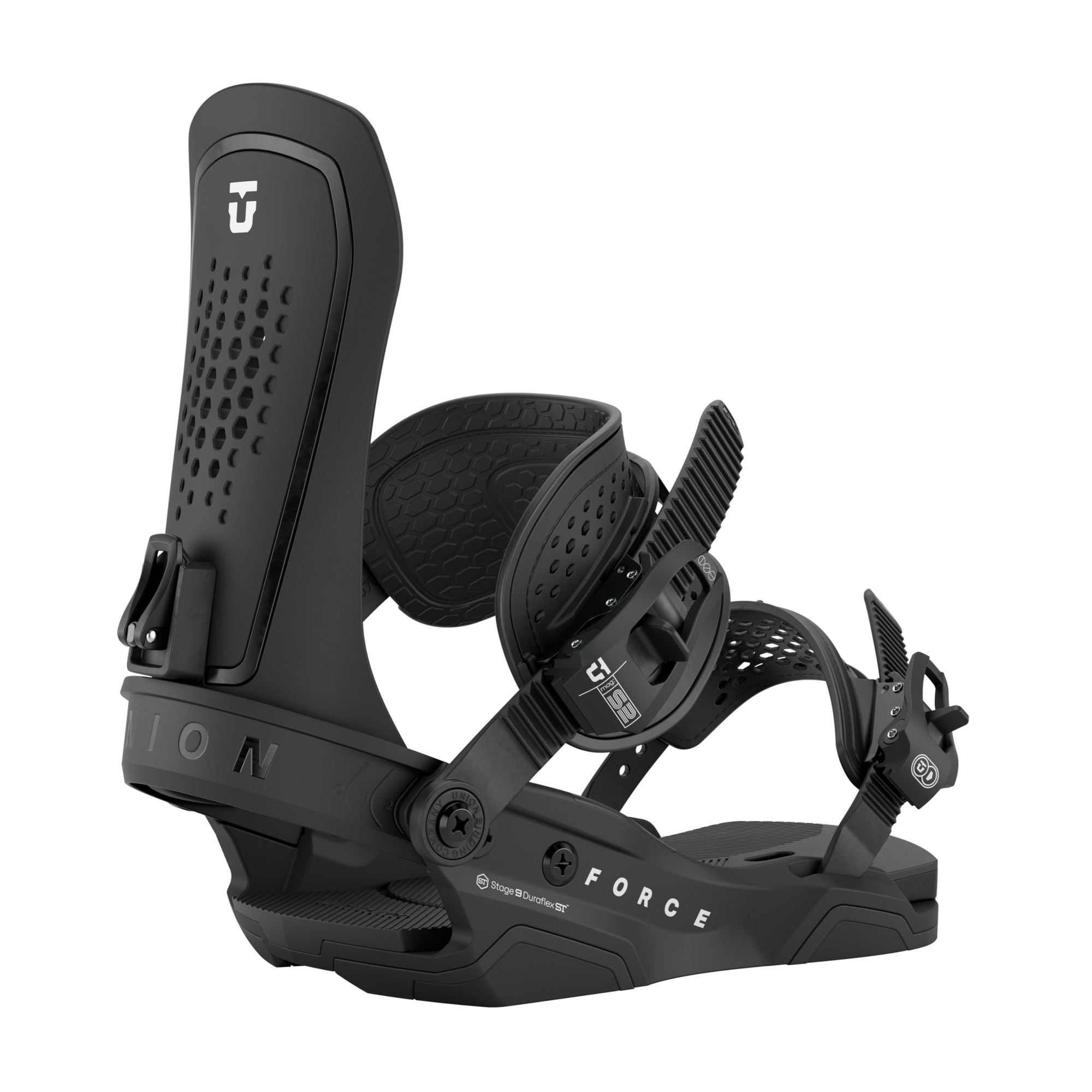 Force Snowboard Bindings 2025 - Black 20-YR