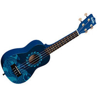 Burled Meranti Tenor - Deep Blue