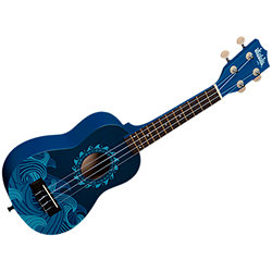 Burled Meranti Tenor - Deep Blue