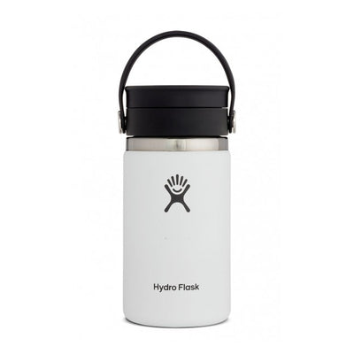 Hydro Flask 12 oz Coffee Wide Mouth w Flex Sip Lid - White