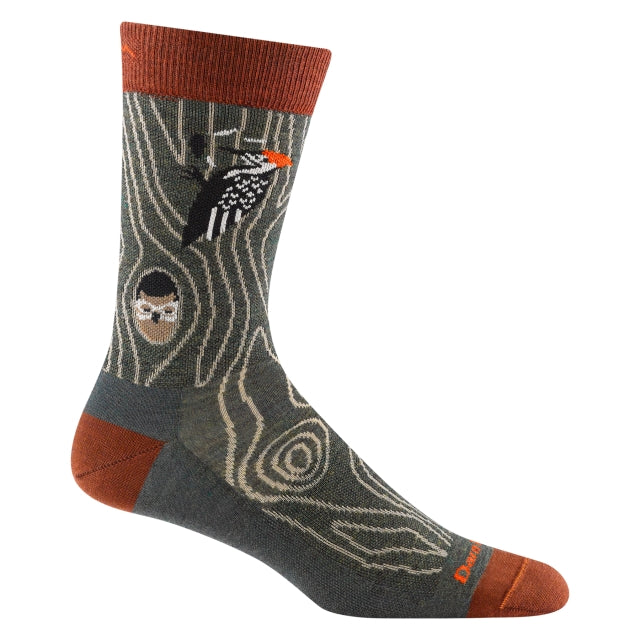 Darn Tough 6111 Men's Lifestyle Woody Crew Lightweight - Forest