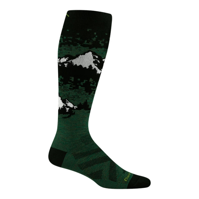 Darn Tough 8051 Men's Cold Smoke Over-the-Calf Lightweight Ski & Snowboard Socks - Moss