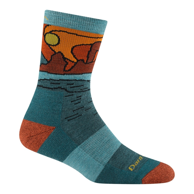 Darn Tough 5023 Women's Hike/Trek Celeste Micro Crew Midweight With Cushion - Teal