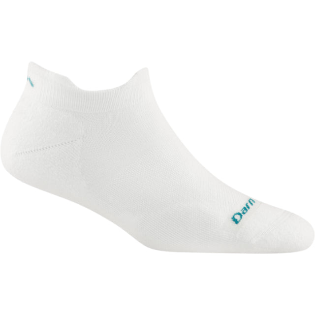 Darn Tough 1047 Women's Run No Show Tab Ultra-Lightweight with Cushion - White