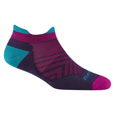 Darn Tough 1047 Women's Run No Show Tab Ultra-Lightweight with Cushion - Blackberry