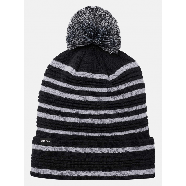 Burton Recycled Ottoman Rib Beanie - True Black