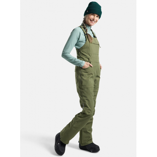 Burton Women's Avalon Stretch Bib Pants - Forest Moss