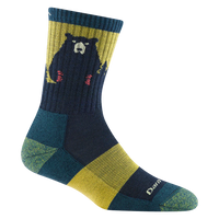 Darn Tough 1970 Women's Bear Town Micro Crew Lightweight with Cushion - Dark Teal