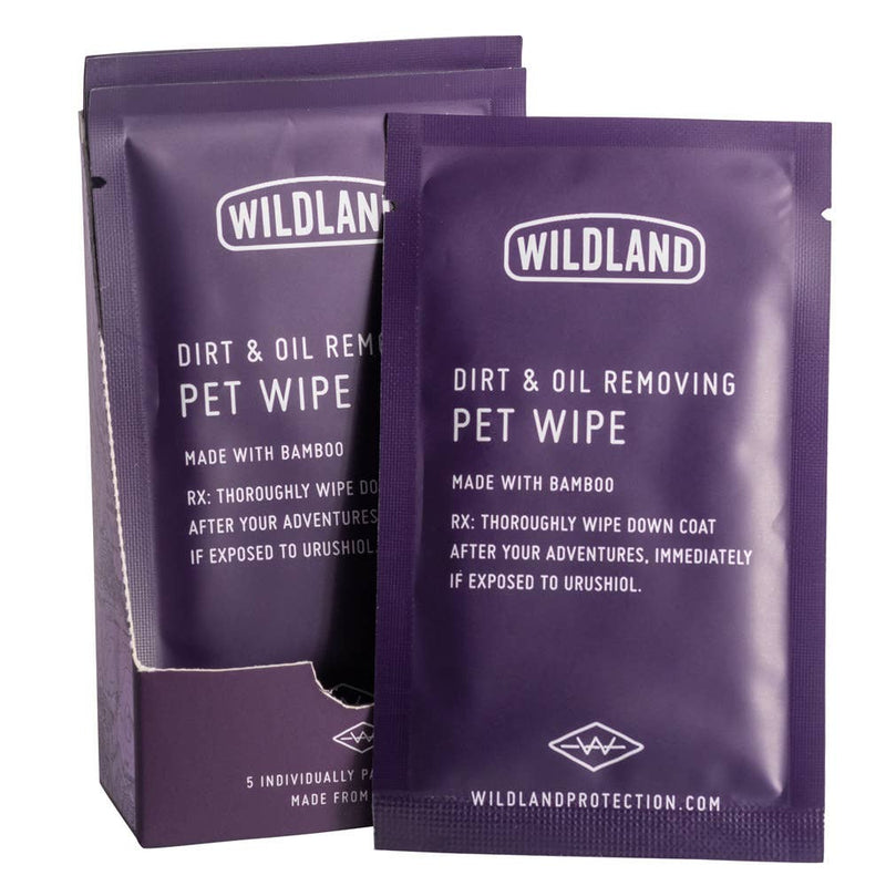 Dirt & Oil Removing Pet Wipes (single box of 5 wipes)