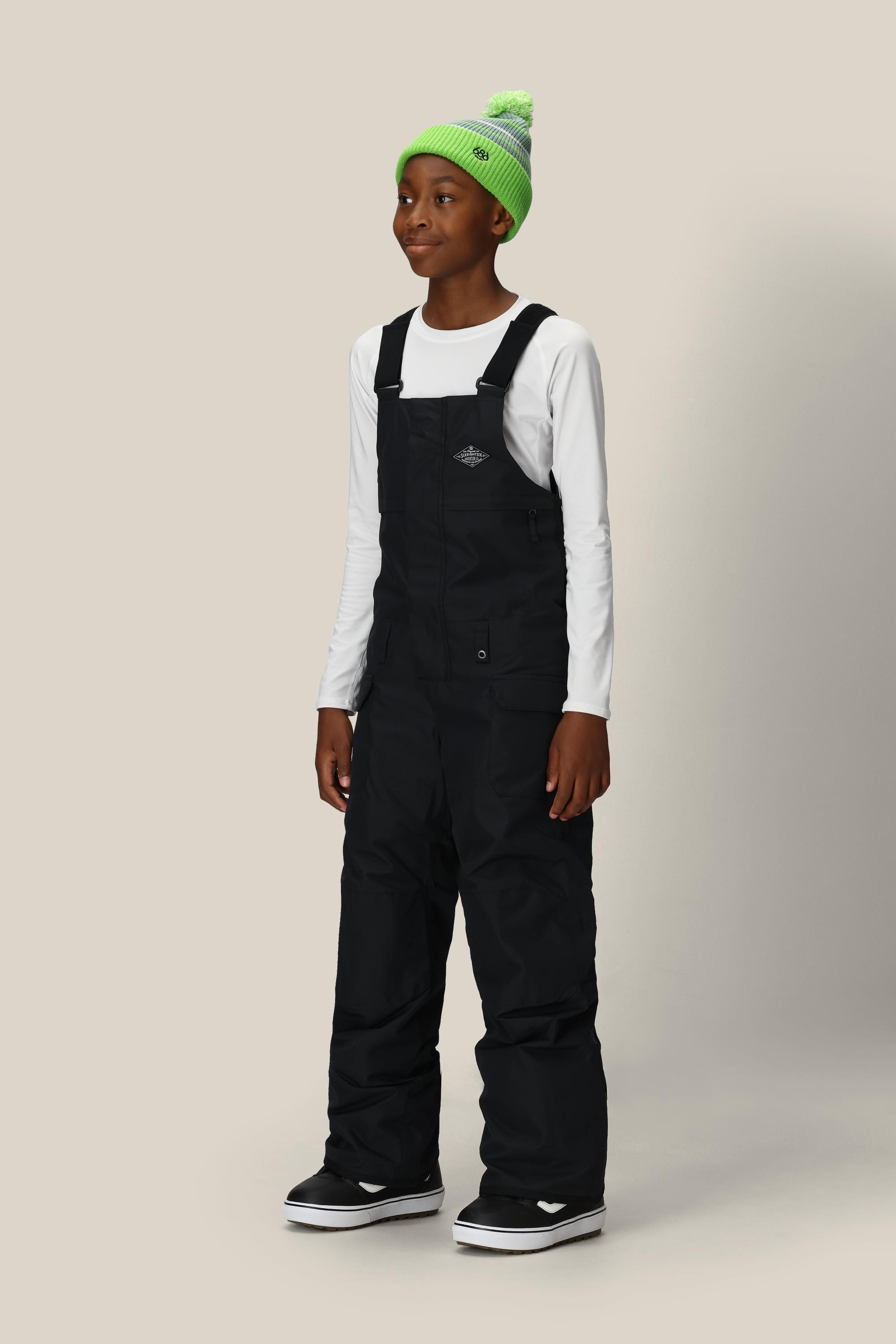 Boys Frontier Insulated Bib - BLACK