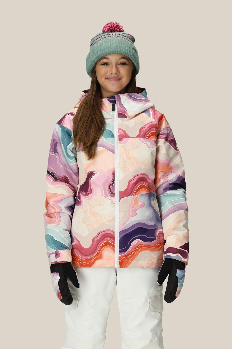 686 GIRLS ATHENA INSULATED JACKET - GERANIUM PINK VAPORS