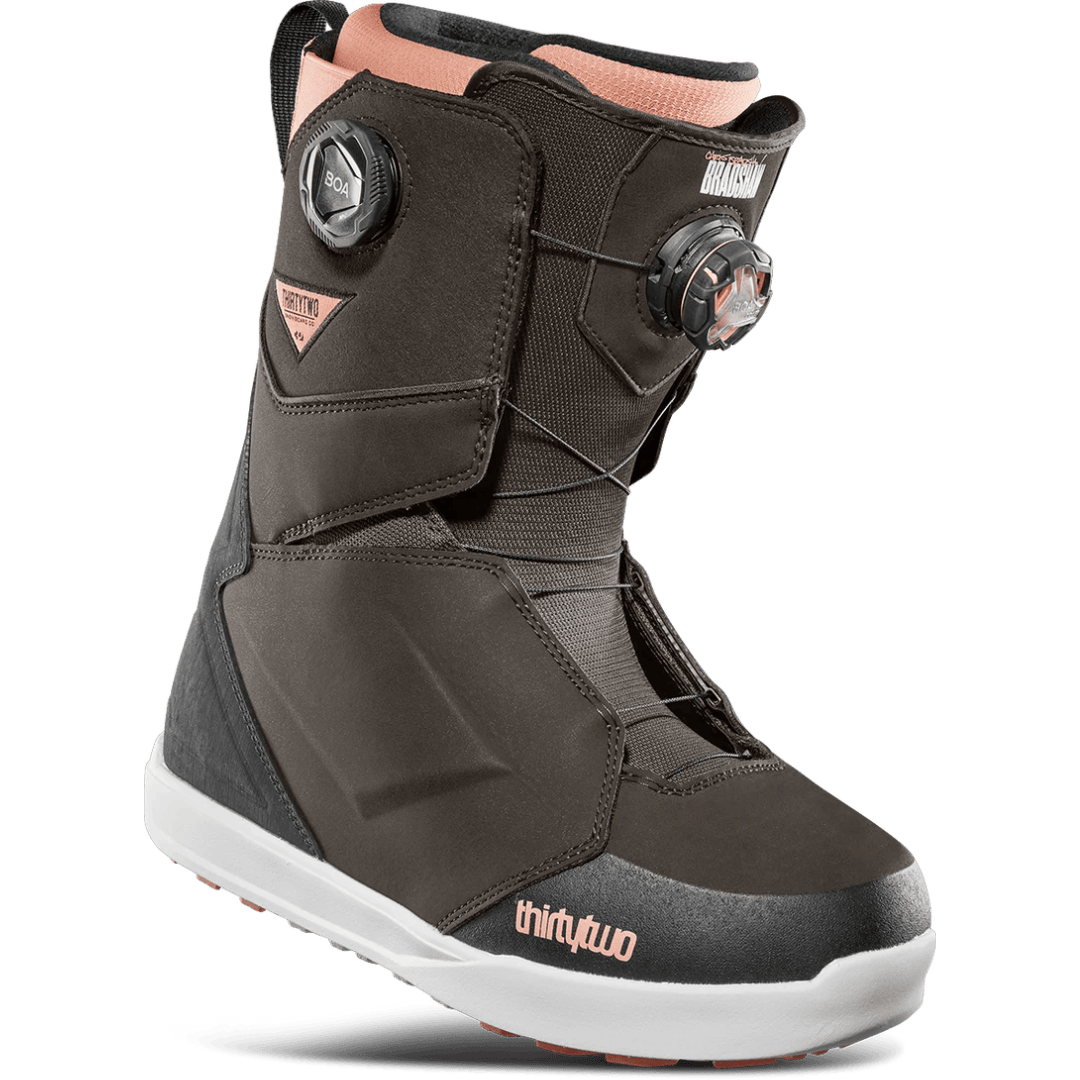 Mens Lashed Double Boa Bradshaw Snowboard Boots 2025 - Brown