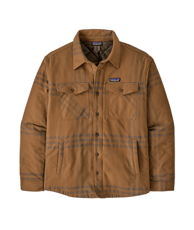 Patagonia Men's Lightweight Insulated Fjord Flannel Shirt - Defend: Deer Brown