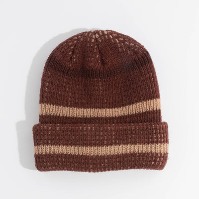 COAL Vista Beanie - Burgundy / Light Brown