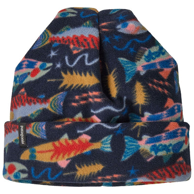 Patagonia Micro D Beanie - Salmon Energy: New Navy