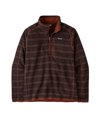 Patagonia Men's Better Sweater 1/4 Zip Fleece - Woven Together: Dried Vanilla