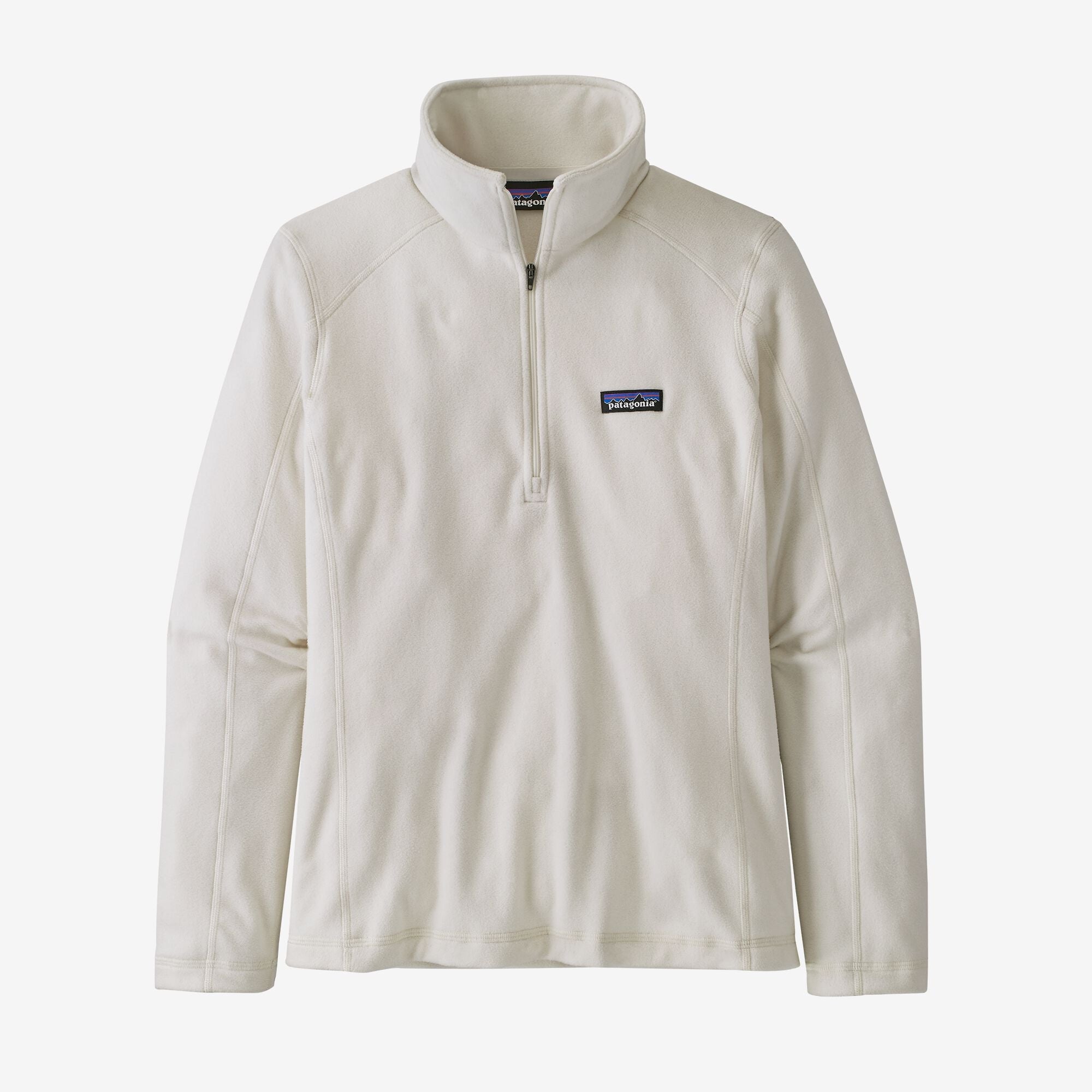 370636 Patagonia Womens Micro D 1 4 Zip - Birch White