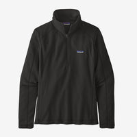 370636 Patagonia Womens Micro D 1 4 Zip - Black