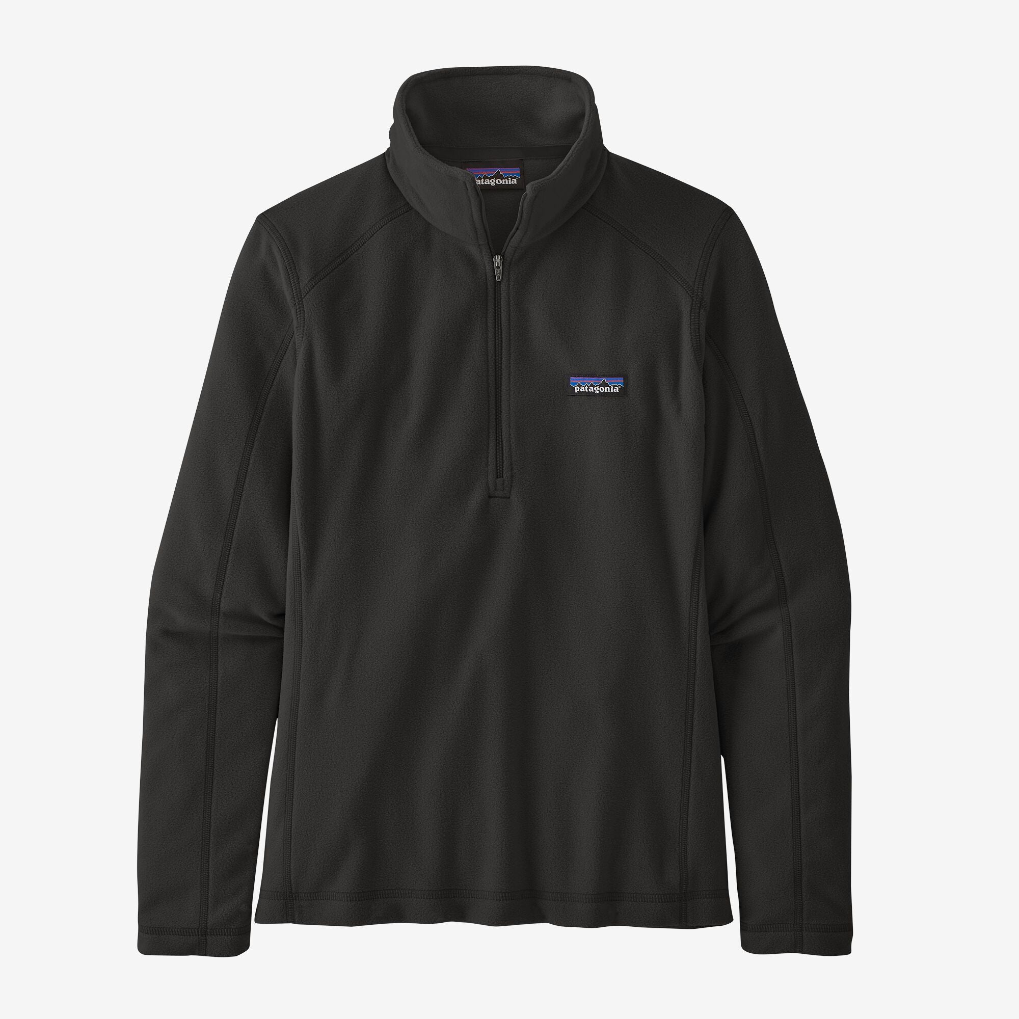 370636 Patagonia Womens Micro D 1 4 Zip - Black