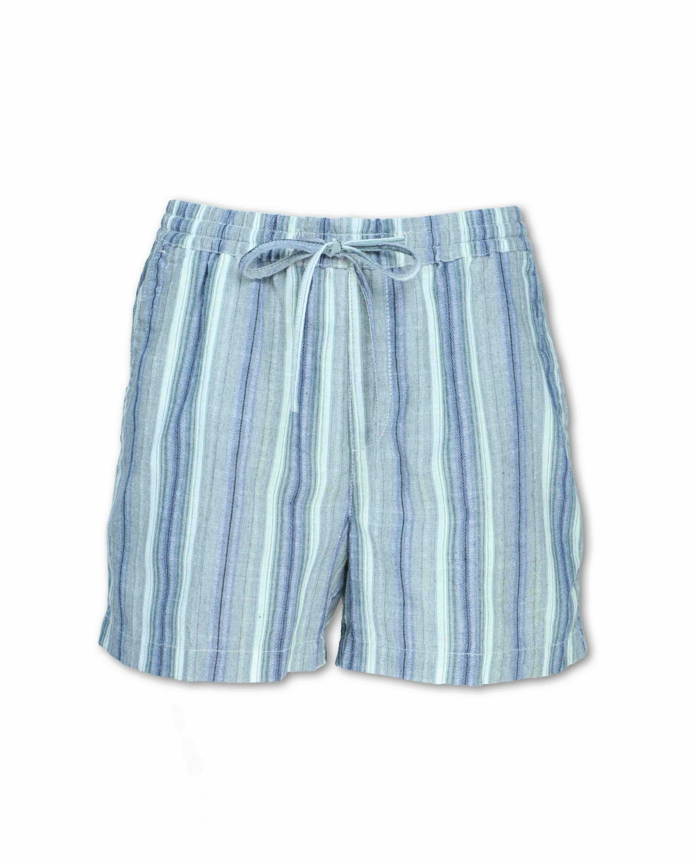 Womens Striped Carly Short - Navy