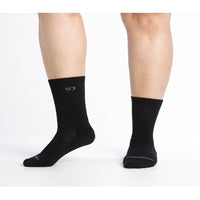 Wide Open 9504 Solid Cusion Crew - Black