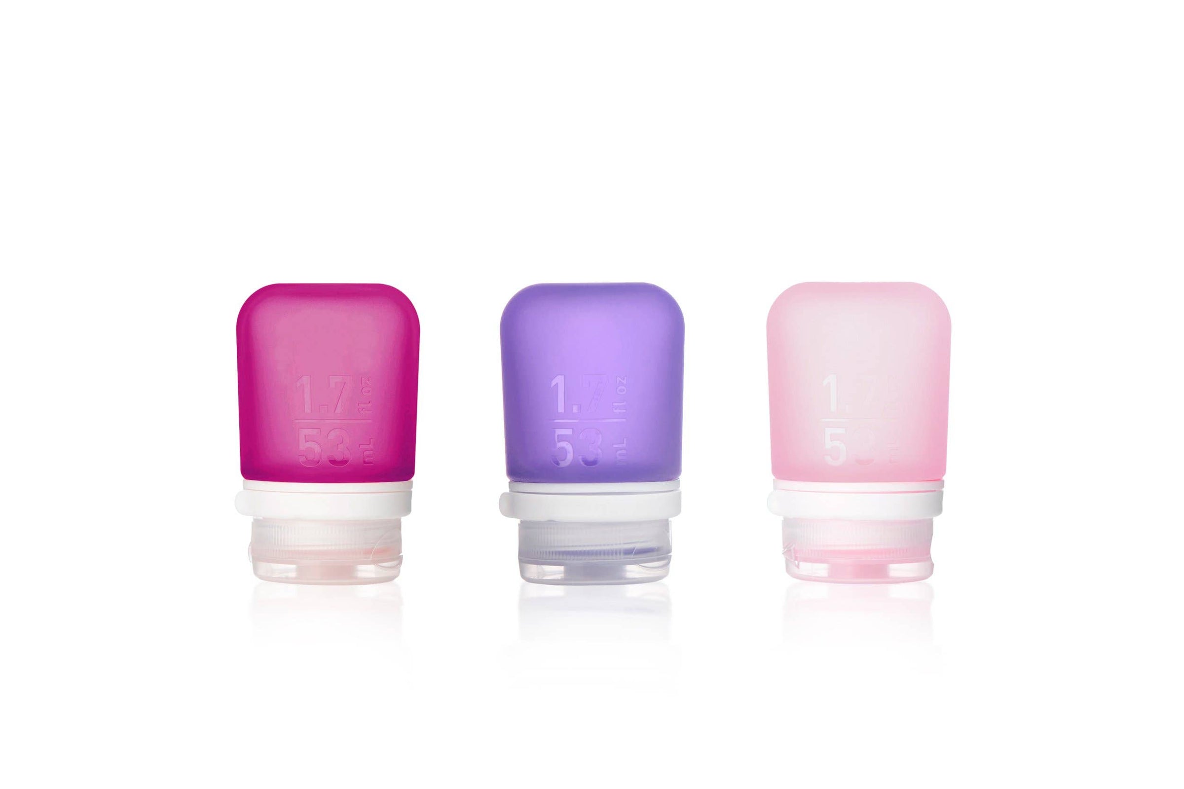 GoToob+ 3-Pack Refillable Silicone Travel Bottles: Ocean / Large