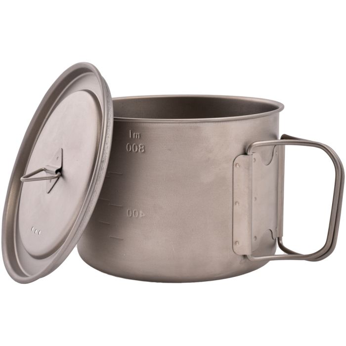 Olicamp Space Saver Titanium Pot with Lid 900 mL - manufacturer 328159