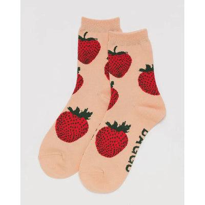 Baggu Baggu Crew Sock - Black Happy