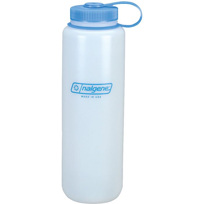 Wide Mouth Hdpe Water Bottles With Loop Top Lids - 48 oz
