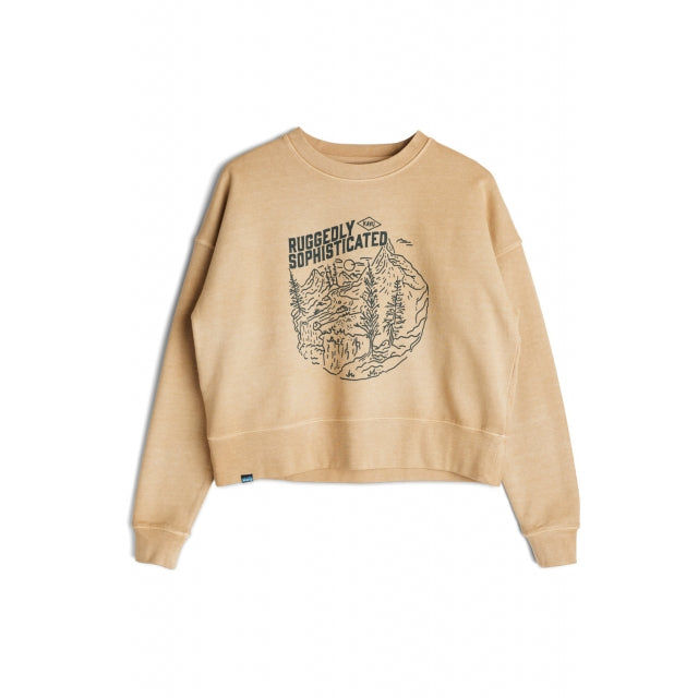 KAVU Women's Crew Crop Shirt - Teak