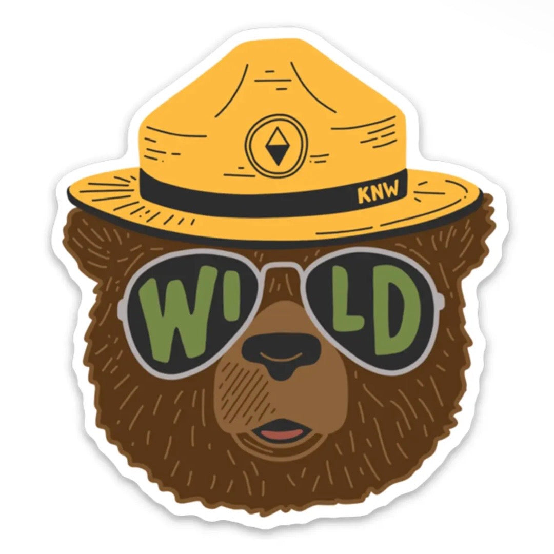 Wild Bear Sticker