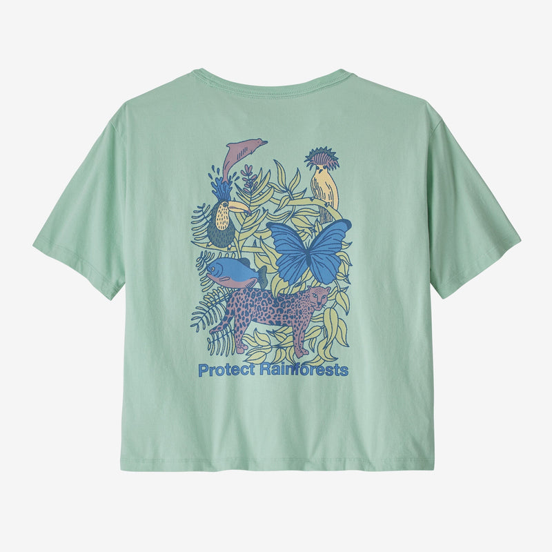 Womens Protect Rainforests Easy Cut T Shirt - Thin Ice