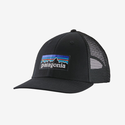 557377 Patagonia P 6 Logo Lopro Trucker Hat - Black