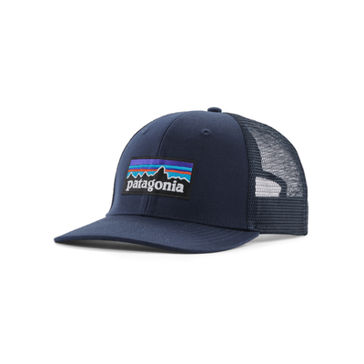 Patagonia P-6 Logo Trucker Hat - New Navy