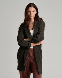 KUHL Women's Fireside Cardigan - Charcoal - front