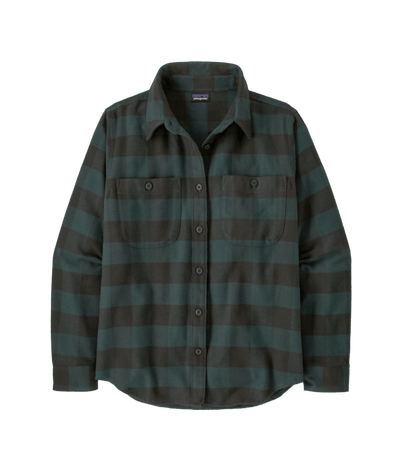 Patagonia Women's Fjord Flannel Shirt - Buffalo Check: Old Growth Green