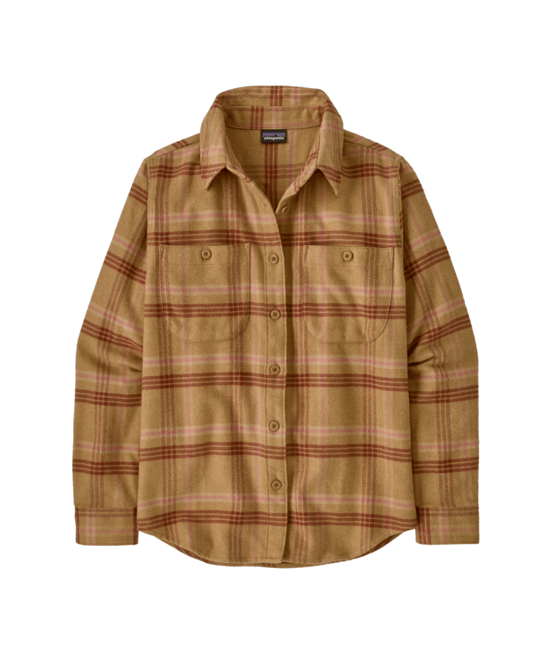 Patagonia Women's Fjord Flannel Shirt - Old Spruce: Nest Brown