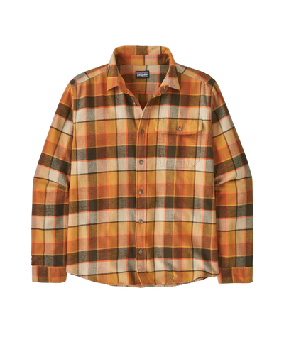 Patagonia Men's Long-Sleeved Lightweight Fjord Flannel Shirt - Rocky: Otter Brown