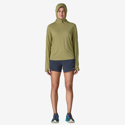 Womens Cap Cool Sun Hoody - Gumtree Green - Light Gumtree Green X-Dye