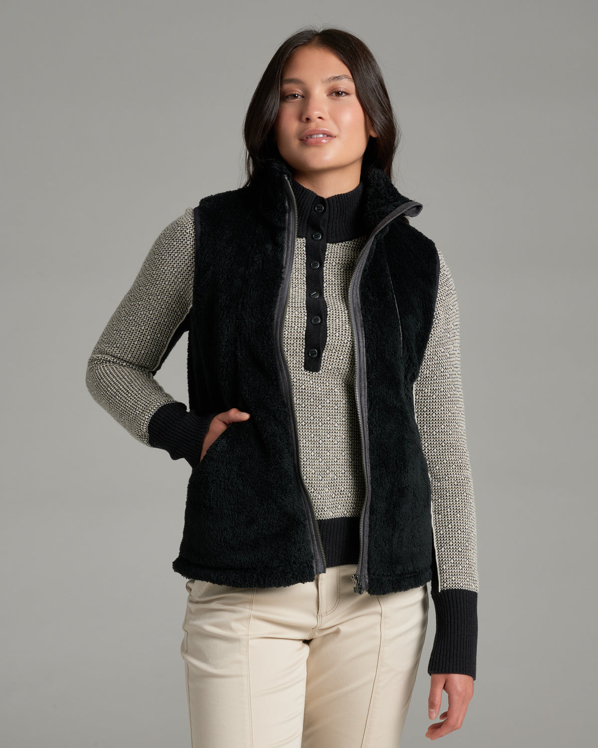 KUHL Women's Avina Flight Vest - Black - front